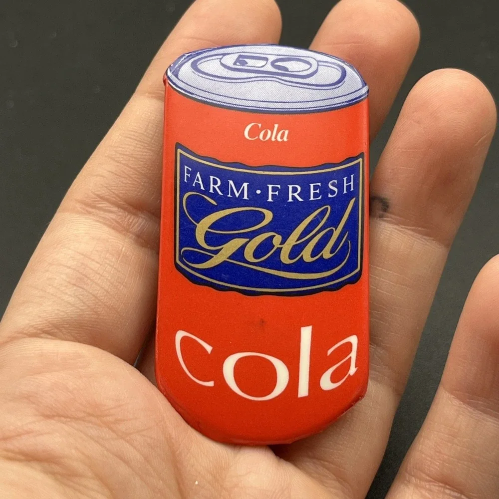 Farm Fresh Gold Cola Soda Pop Can Pin‎